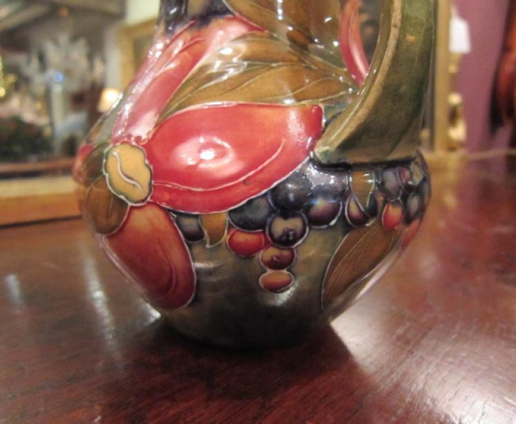 Rare Early Moorcroft Twin Handled Ochre Vase - Image 2