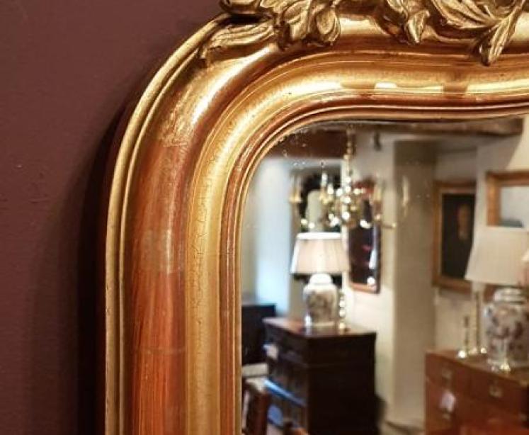 Superb Mid 19th Century Timber Gilt Large Mirror - Image 2