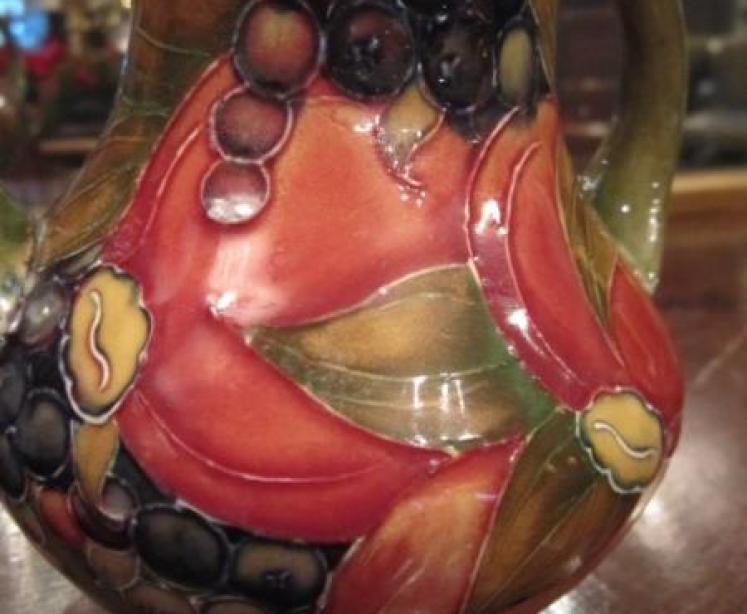 Rare Early Moorcroft Twin Handled Ochre Vase - Image 5