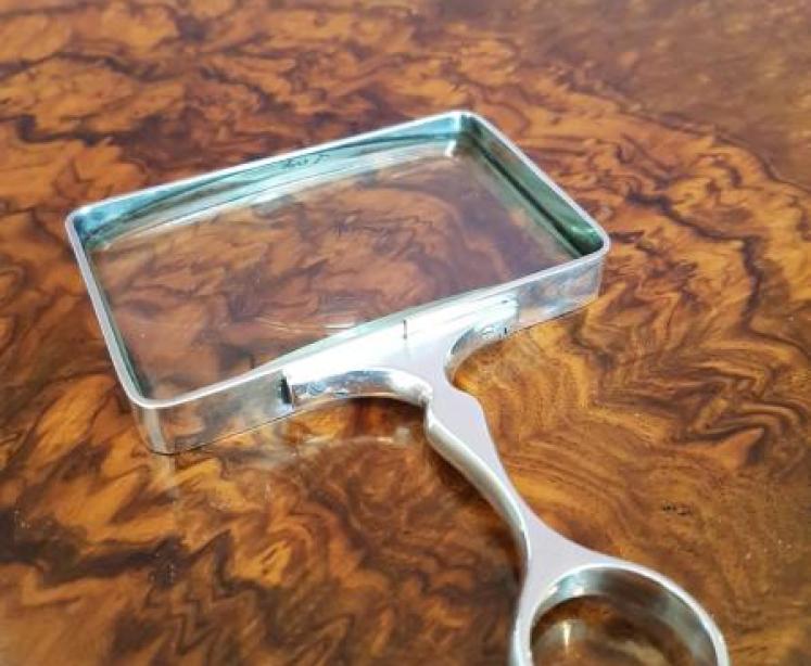 Rare Chester Solid Silver Magnifying Glass - Image 1