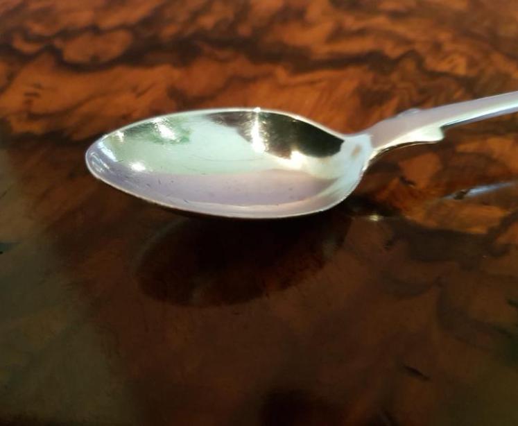 Rare set of Victorian Antique Exeter 1857 Silver Teaspoons - Image 3