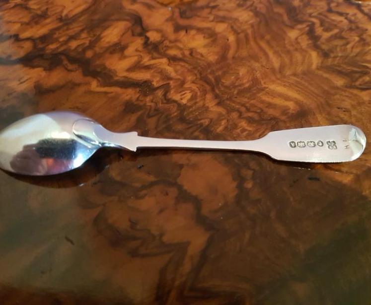 Rare set of Victorian Antique Exeter 1857 Silver Teaspoons - Image 4