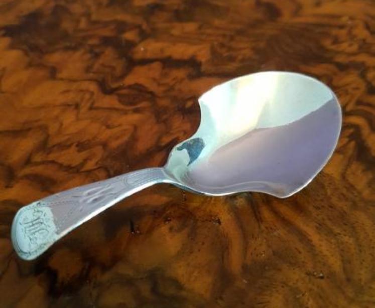 Georgian Silver Caddy Spoon - Image 1