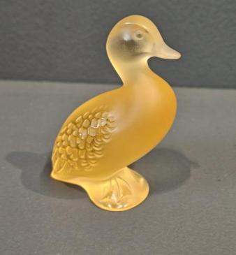 Lalique Amber Opalescent Duck