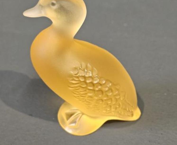 Lalique Amber Opalescent Duck - Image 5