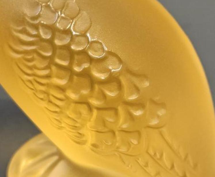 Lalique Amber Opalescent Duck - Image 7