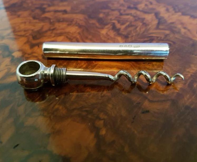 Chester Silver Portable Cork Screw - Image 2
