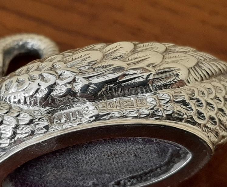 Edwardian Antique Silver 'Swan' Novelty Pin Cushion - Image 2