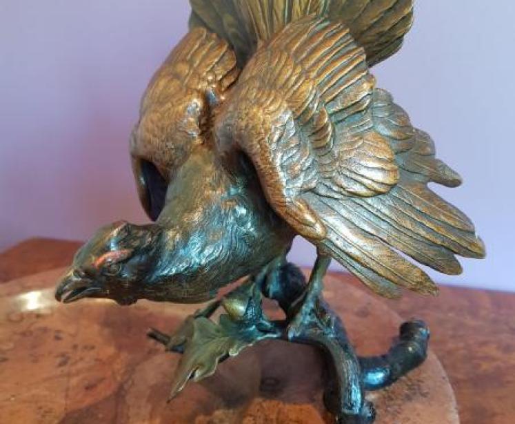 A Superb 1920's Cold Painted Bronze Desk Tidy - Image 5