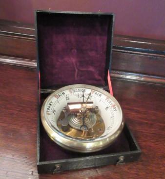 Top Quality Victorian Marine Barometer in Original Case