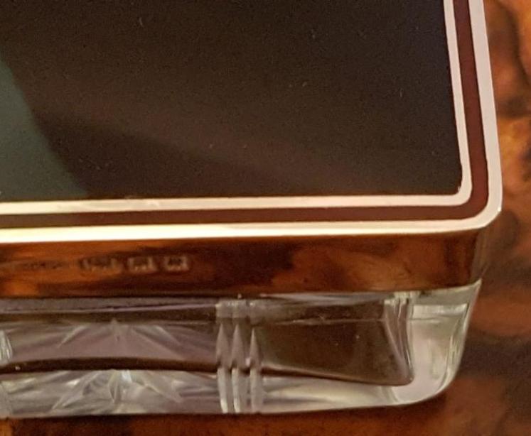 George V Period Silver Gilt And Enamel Six piece Dressing Table Set - Image 2