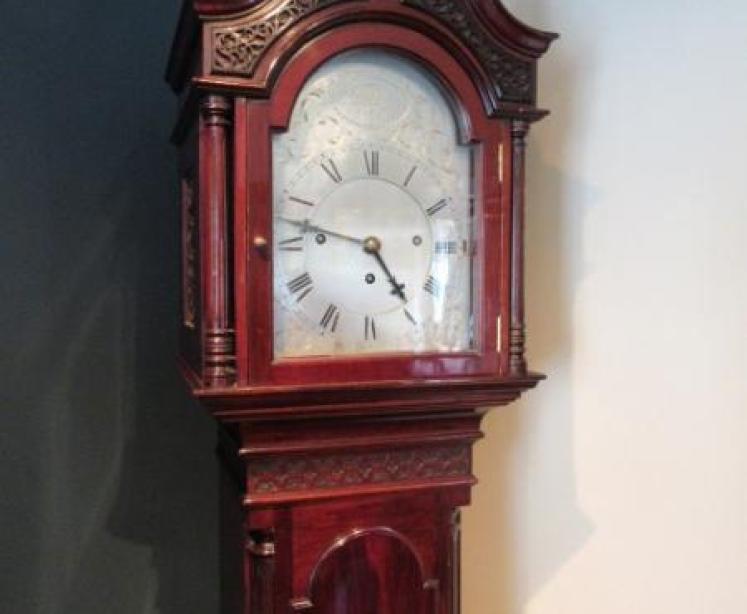 Superb 19th Century Chippendale Style Grandmother Clock - Image 1
