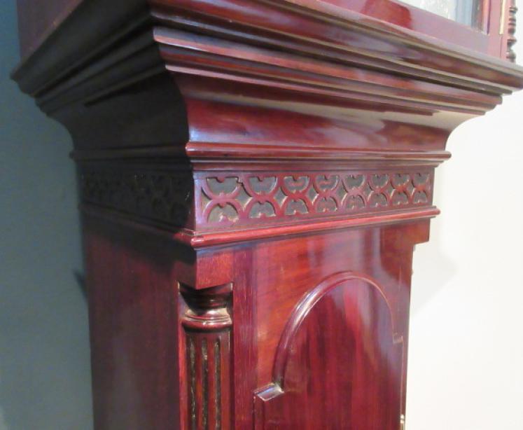 Superb 19th Century Chippendale Style Grandmother Clock - Image 3
