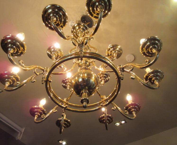 Stunning Late 19th Century Antique Two Tier Chandelier - Image 2