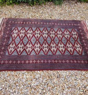Fine Old Bokara Pure Wool Rug