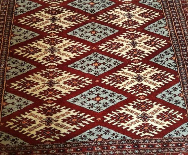 Fine Old Bokara Pure Wool Rug - Image 2