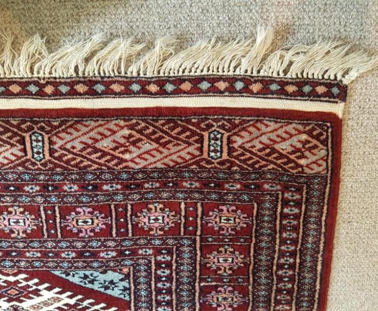 Fine Old Bokara Pure Wool Rug - Image 3