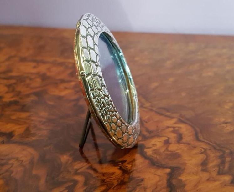 Pair of Edwardian Silver Faux Crocodile Skin Photo Frames - Image 4