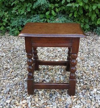 George II Style Oak Joint Stool