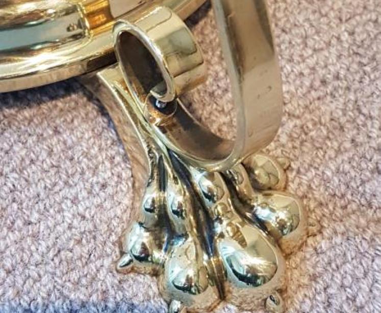 Quality Edwardian Cast Brass Lamp Standard - Image 3