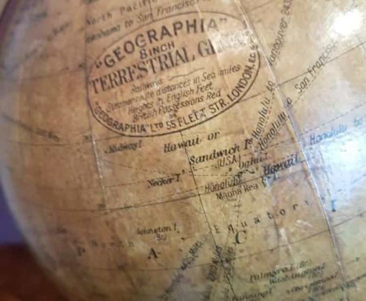 1920's Geographical 8" Terrestrial Globe - Image 4
