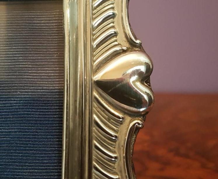 Unusual Victorian Antique Silver Photo Frame - Image 2