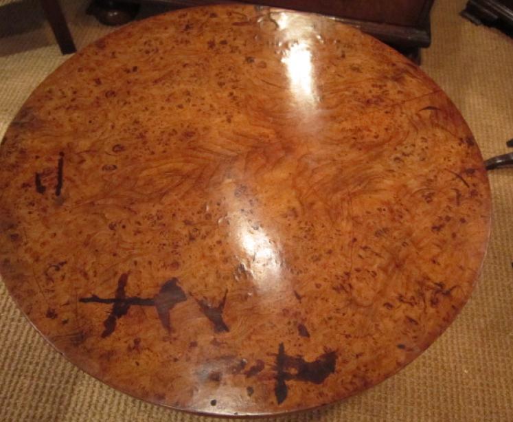 Quality William IV Pollard Oak Occasional Table - Image 2