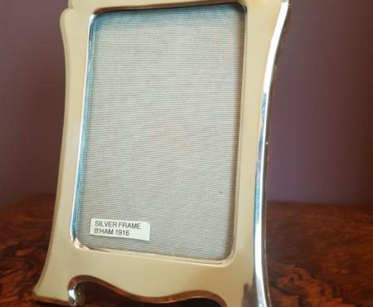 Antique Art Nouveau Silver Photo Frame - Image 1