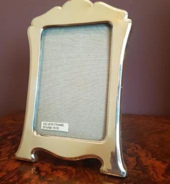 Antique Art Nouveau Silver Photo Frame