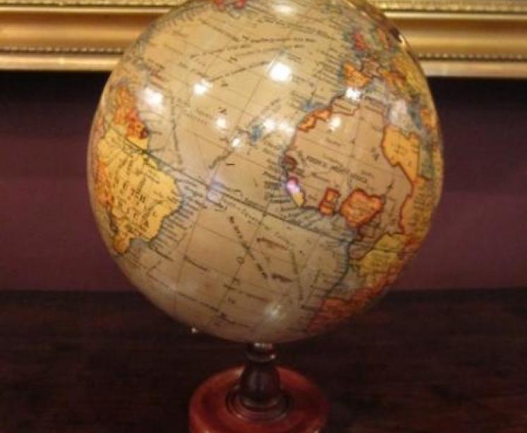 1920's Geographia 8" Paper Mache Globe - Image 1
