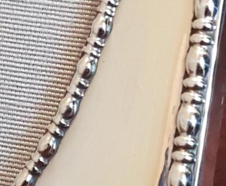 George V Period Antique Silver Photo Frame - Image 2