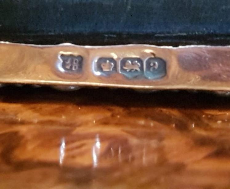 George V Period Antique Silver Photo Frame - Image 3