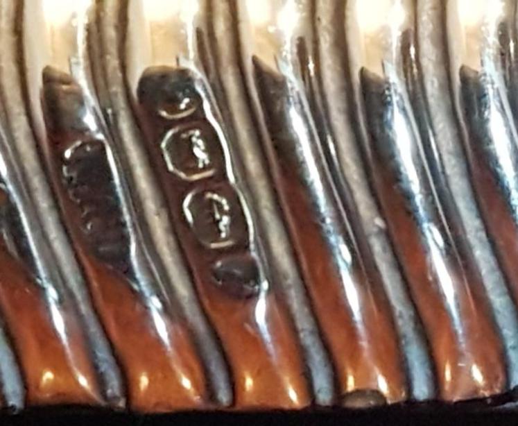 Edwardian Antique Silver Ribbed Photo Frame  - Image 4