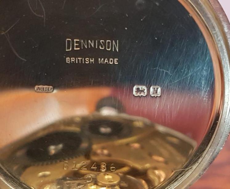 Benson Half Hunter Silver Pocket Watch And Albert Chain - Image 4