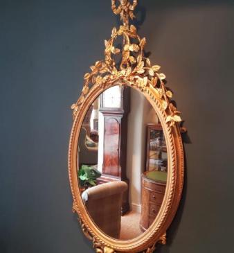 Fine Quality Antique Victorian Gilt Mirror By Charles Nosotti
