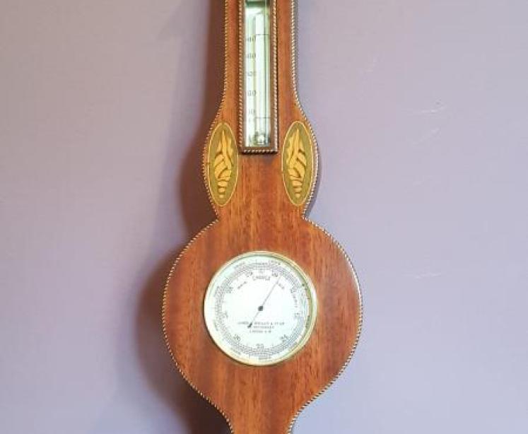 Edwardian Antique Pocket Barometer in Banjo Mount - Image 1