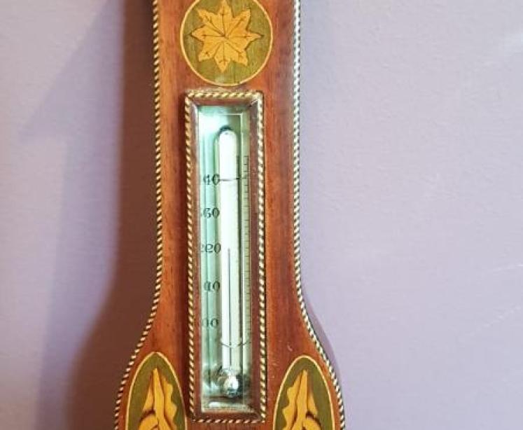 Edwardian Antique Pocket Barometer in Banjo Mount - Image 5