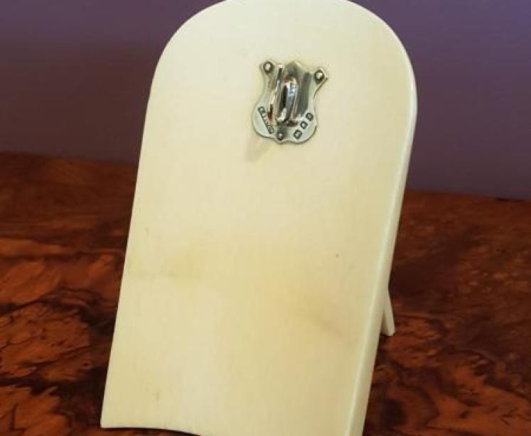 Antique Pocket Watch Stand with Silver Mount - Image 1