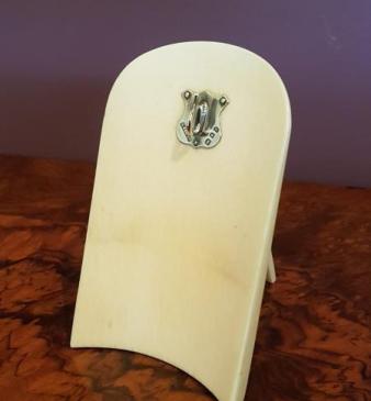 Antique Pocket Watch Stand with Silver Mount