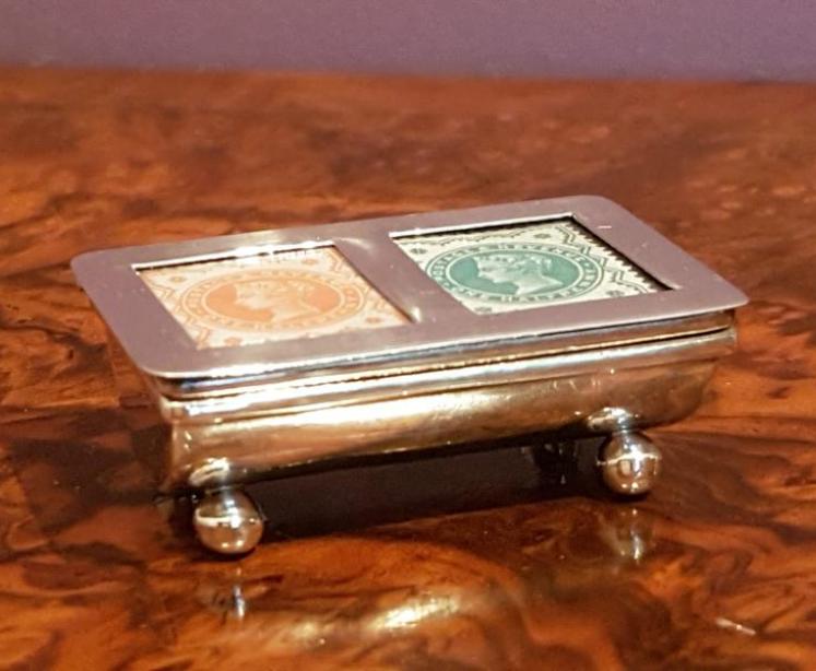 Silver Stamp Box - Image 1