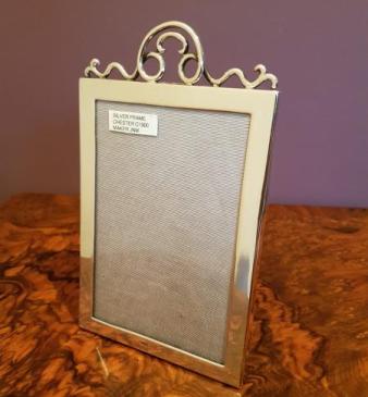 Superior Antique Chester Silver Photo Frame