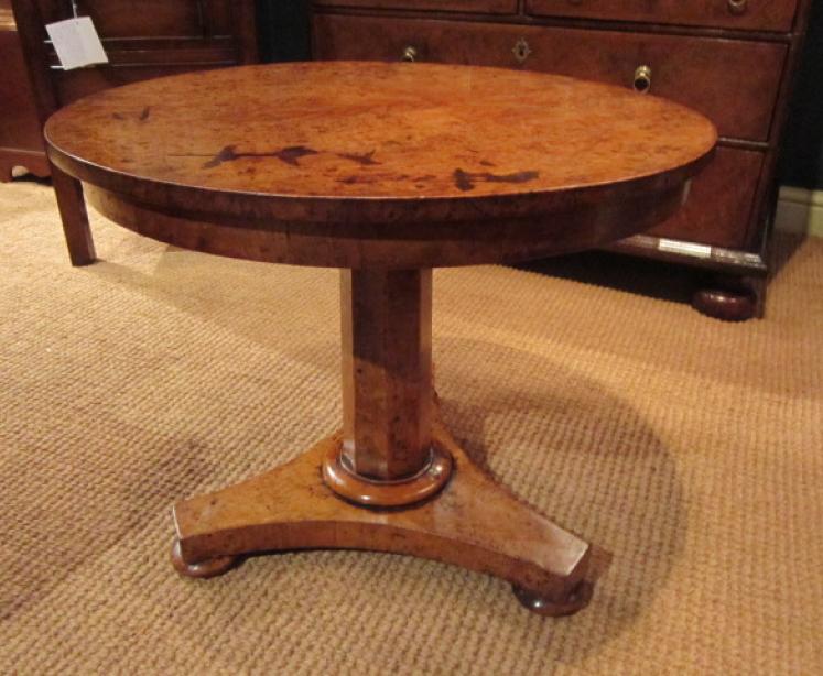 Quality William IV Pollard Oak Occasional Table - Image 4