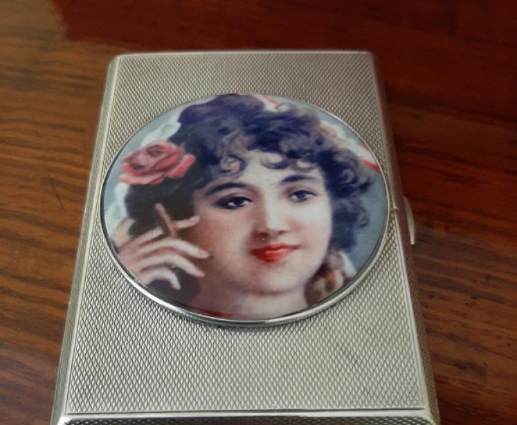 George V Period Sampson & Morden Silver Enamel Case - Image 1