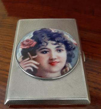 George V Period Sampson & Morden Silver Enamel Case