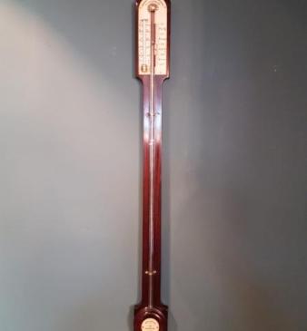 Victorian Antique Sir John Bennett London Stick Barometer 
