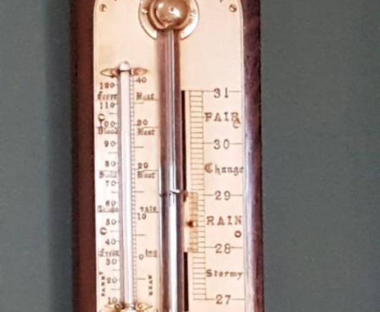 Victorian Antique Sir John Bennett London Stick Barometer  - Image 2