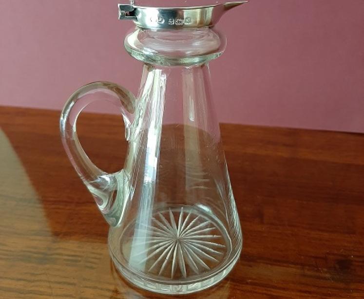 Tall George V Period Silver Whisky Noggin Decanter - Image 1