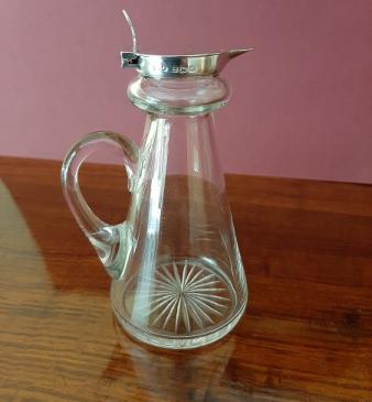 Tall George V Period Silver Whisky Noggin Decanter