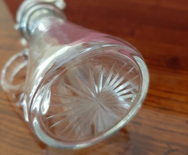 Tall George V Period Silver Whisky Noggin Decanter - Image 3