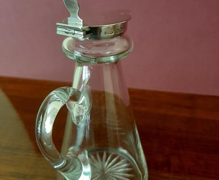 Tall George V Period Silver Whisky Noggin Decanter - Image 5